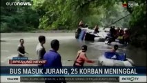 مقتل 25 شخصاً إثر سقوط حافلة في واد في إندونيسيا وعمليات الإنقاذ مستمرة
