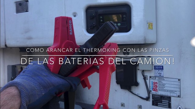 Como Arrancar el Thermo King con las Pinzas de las bateria del Camion 4k