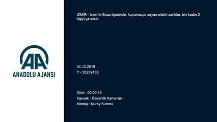 Kuyumcu soygununda 2 kişi silahla yaralandı - güvenlik kamerası - İZMİR