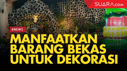 Semarak Natal, Gereja Santo Yoseph Gunakan Barang Bekas untuk Dekorasi