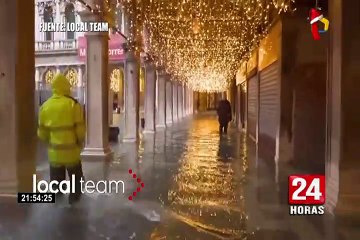 Italia: fuerte temporal provocó choque de buque contra acantilado