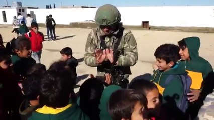 Barış Pınarı Müşrifet El Havi İlkokulunda çocuk sesleri - TEL ABYAD