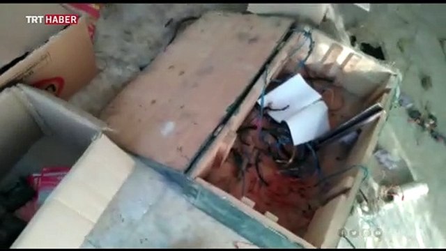 Terör örgütü PKK/YPG Tel Abyad'daki okulu patlayıcı deposu yapmış