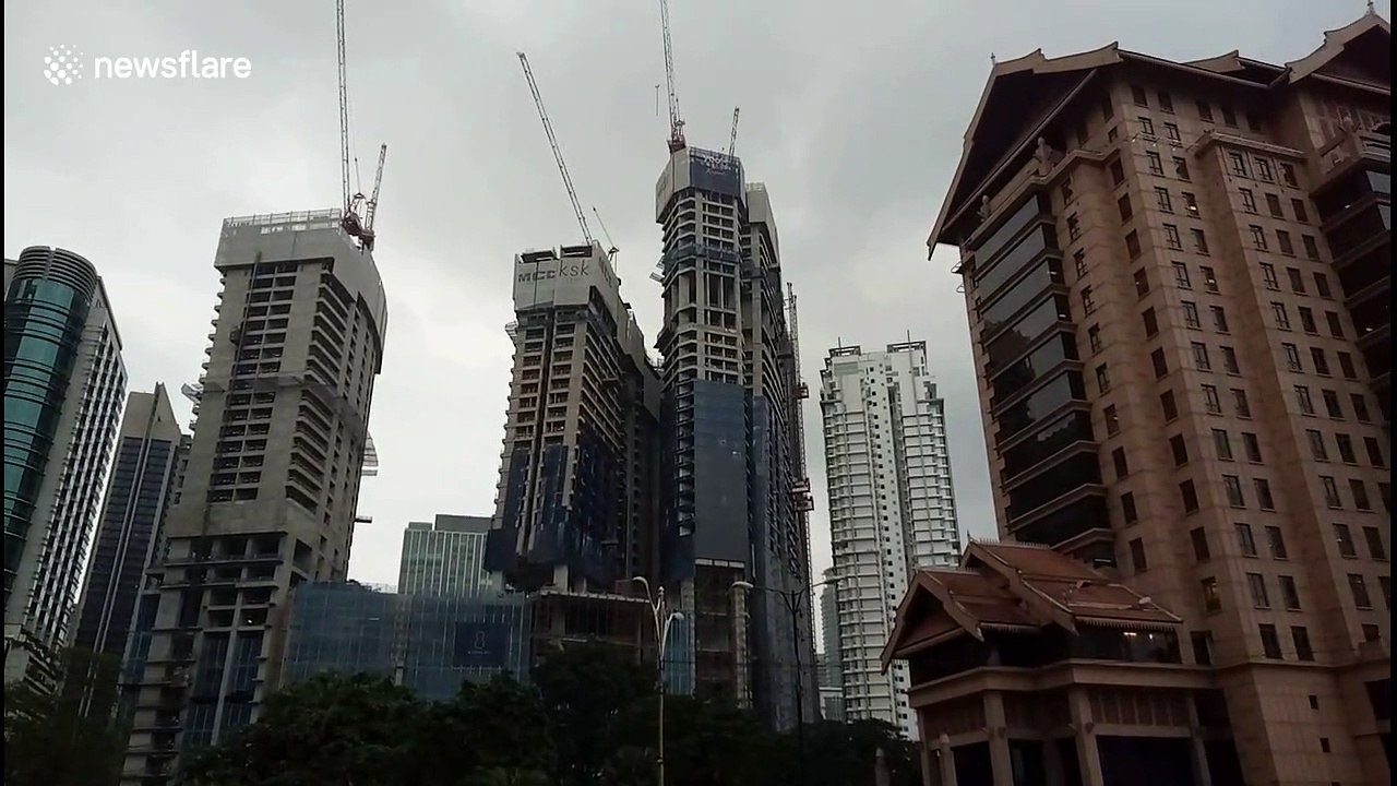 Kuala Lumpur's new leaning tower isn't collapsing - it's SUPPOSED to look that way