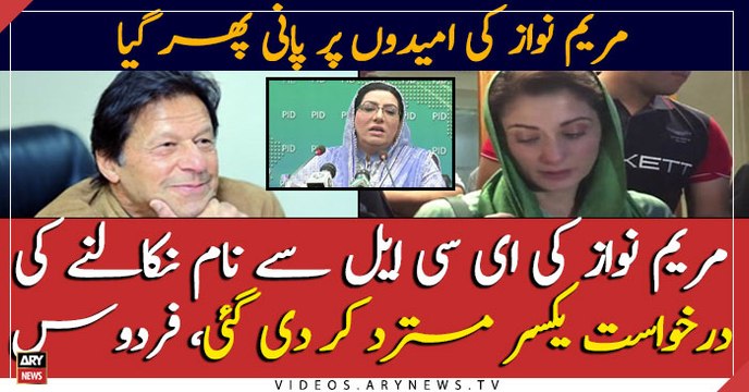 Govt Not To Remove Maryam Nawaz From ECL, Decides Federal Cabinet