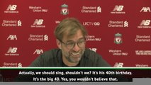 Klopp tries to sing Happy Birthday