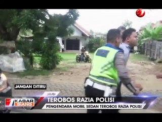 Bak Adegan Film, Polisi Kejar Pengendara yang Terobos Razia