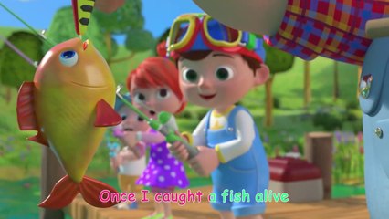 12345 Once I Caught A Fish Alive - CoCoMelon Nursery Rhymes & Kids Songs