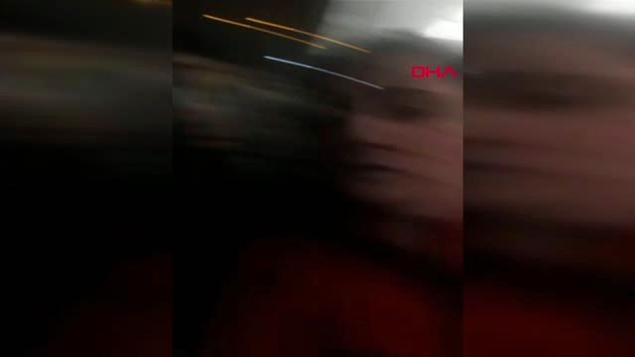 Ordu fırtına nedeniyle pisti pas geçen uçakta panik anları kamerada