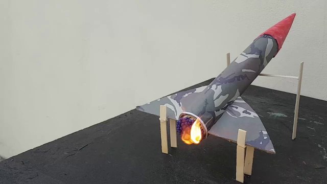 Matchstick Rocket Experiment | Rocket With Cardboard | Matchstick missile