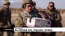 Regalos de Navidad para las tropas estadounidenses en Siria
