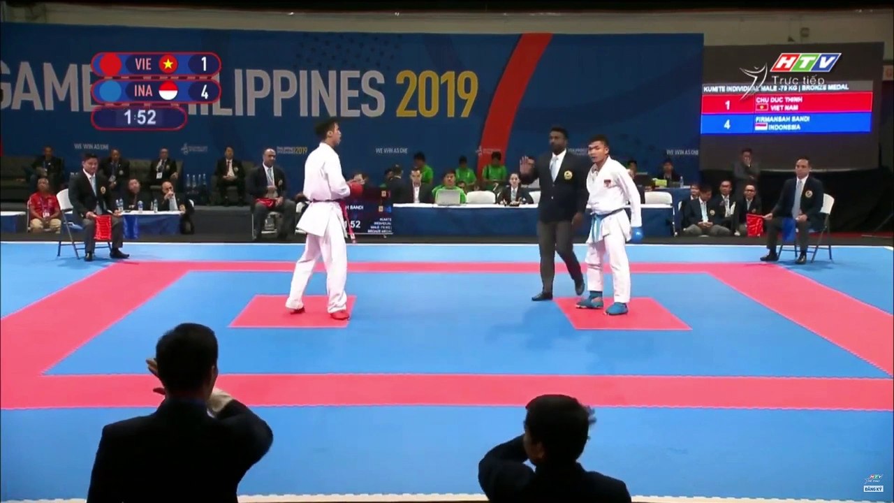 Võ sĩ karate Chu Đức Thịnh TỨC TƯỞI mất huy chương những giây cuối cùng