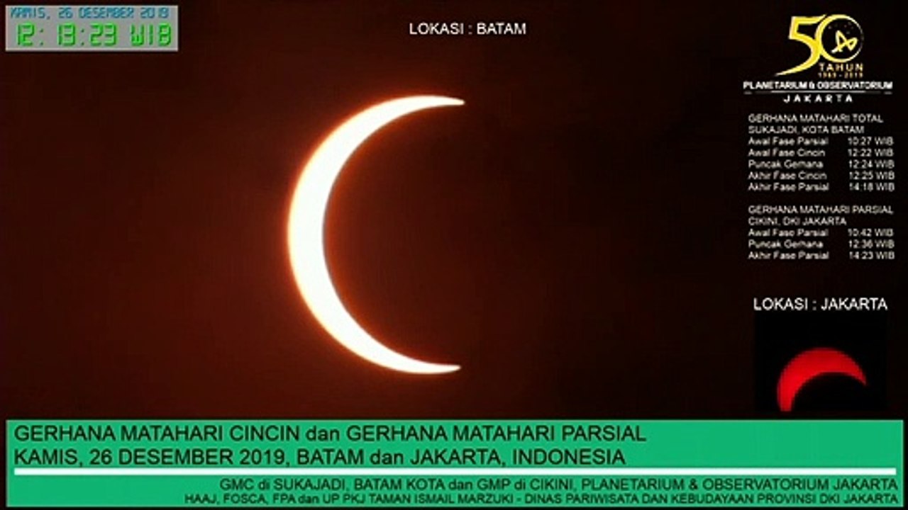 Menschen in weiten Teilen Asiens bestaunen ringförmige Sonnenfinsternis