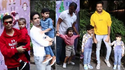 Taimur Ali Khan, Karan Johar’s kids Roohi-Yash & others attend Arpita Khan’s Christmas Party