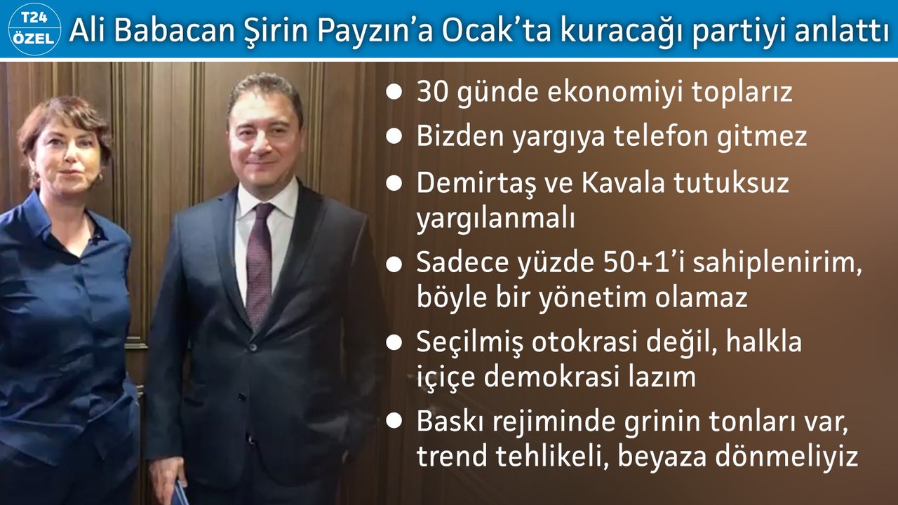 Ali Babacan: Memlekete bakınca içim kan ağlıyor, yeni bir tek adam partisine ihtiyaç yok