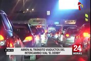 Surco: abren al tránsito viaductos del intercambio vial “El Derby”