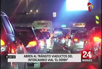 Surco: abren al tránsito viaductos del intercambio vial “El Derby”