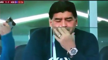 El patético vídeo de Maradona viendo a Argentina del que todo el mundo habla