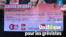 250.000 euros remis aux grévistes de la RATP