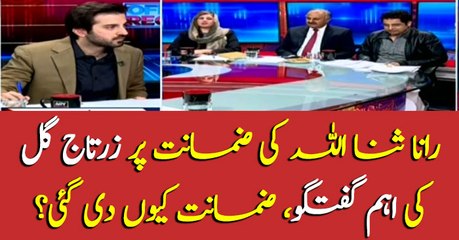 Zartaj Gul's statement on Rana Sanaullah's bail