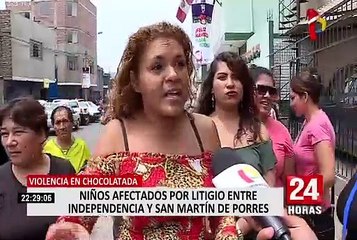 Violencia en chocolatada: niños afectados por litigio entre Independencia y SMP