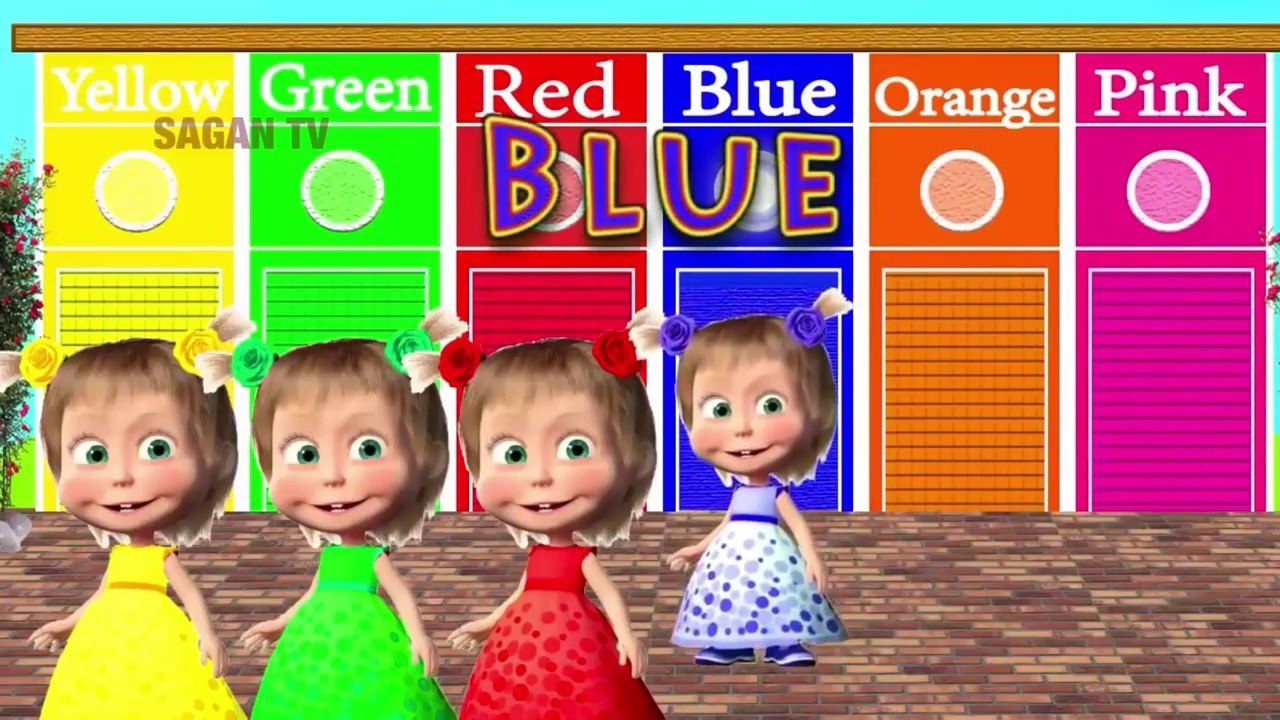 COLORS with DAME TU COSITA and MASHA AND THE BEAR - For KIDS  - Funny KIDS Playground ماشا والدب بالعربي و تعليم الألوان للاطفال بالعربي والانجليزي مع شخصيات كرتون ماشا والدب