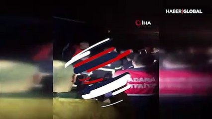 Adana'da otomobil sele kapıldı