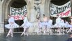 Ballet dancers protest French pension reform on steps of Opera Garnier