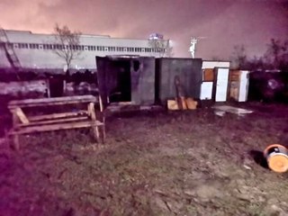 Barakada yanarak öldü