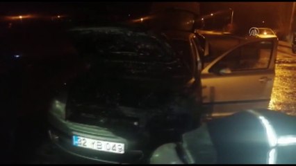 Seyir halindeyken alev alan araç söndürüldü - ISPARTA