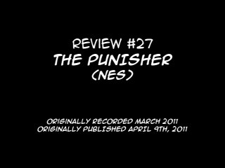 Review 27 - The Punisher (NES)