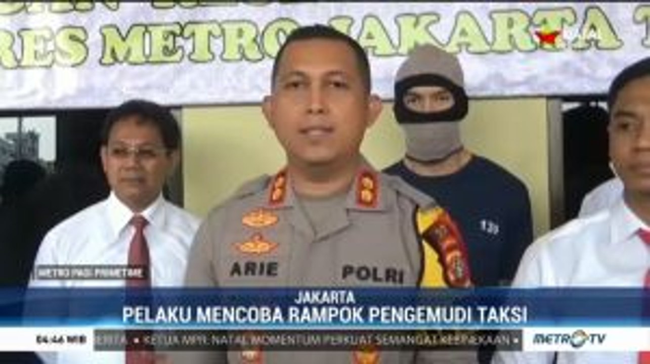 Pelaku Penodongan Sopir Taksi di Jakarta Berhasil Ditangkap