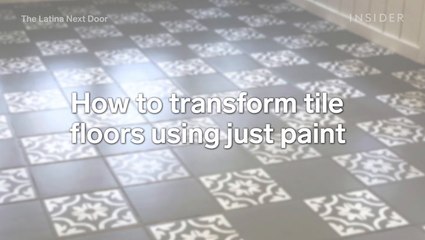How to transform tile floors using just paint