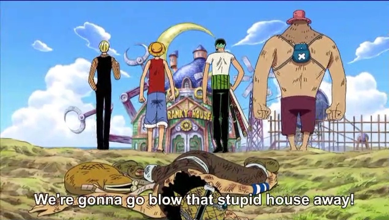 luffy zoro sanji vs franky family avenge usopp