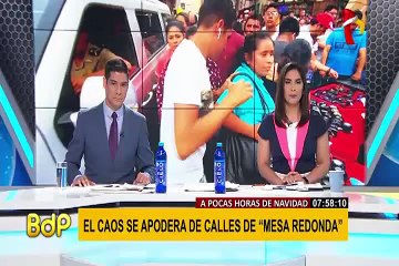 Caos se apoderó de Mesa Redonda, Gamarra y otros puntos de la capital