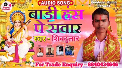 बहुत ही सुन्दर सरस्वती वंदना देवी गीत, shivdular new bhakti song
