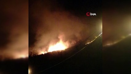 Rize’de 4 ayrı noktada örtü yangını