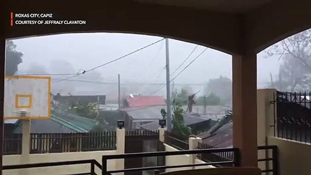Typhoon Ursula strikes Roxas City, Capiz with strong rains and winds