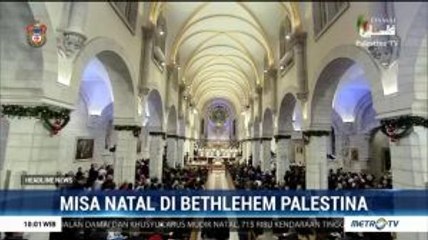 Perayaan Misa Natal di Gereja Nativity, Tempat Kelahiran Yesus
