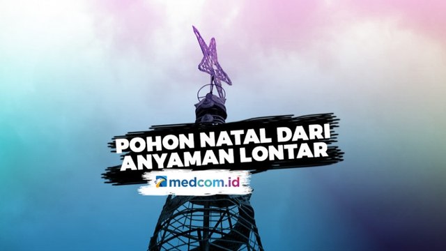 Menjaga Lingkungan, Pohon Natal Dibuat dari Anyaman Lontar
