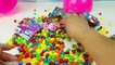 Kids Play Doh and Rainbow Fruit Loops Giant Surprise Egg filled with candies