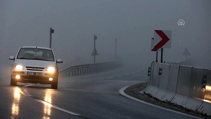 Bolu Dağı'nda sis etkili oluyor - DÜZCE
