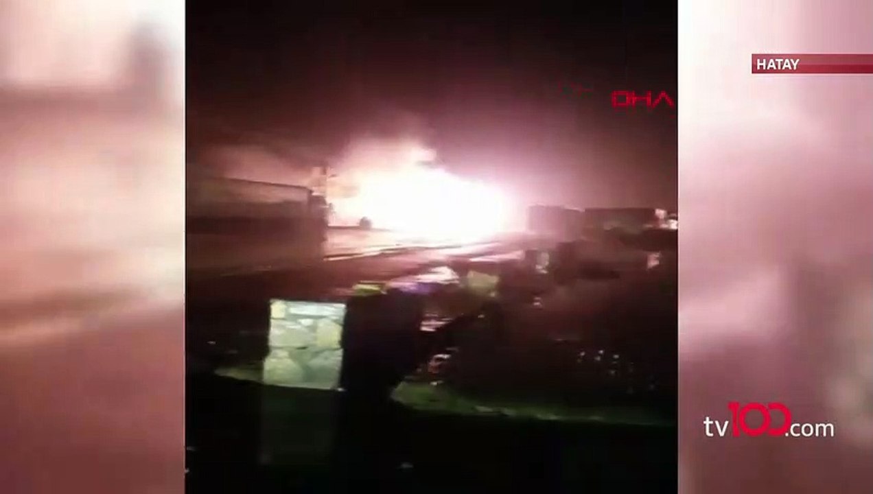Hatay'da trafo böyle patladı