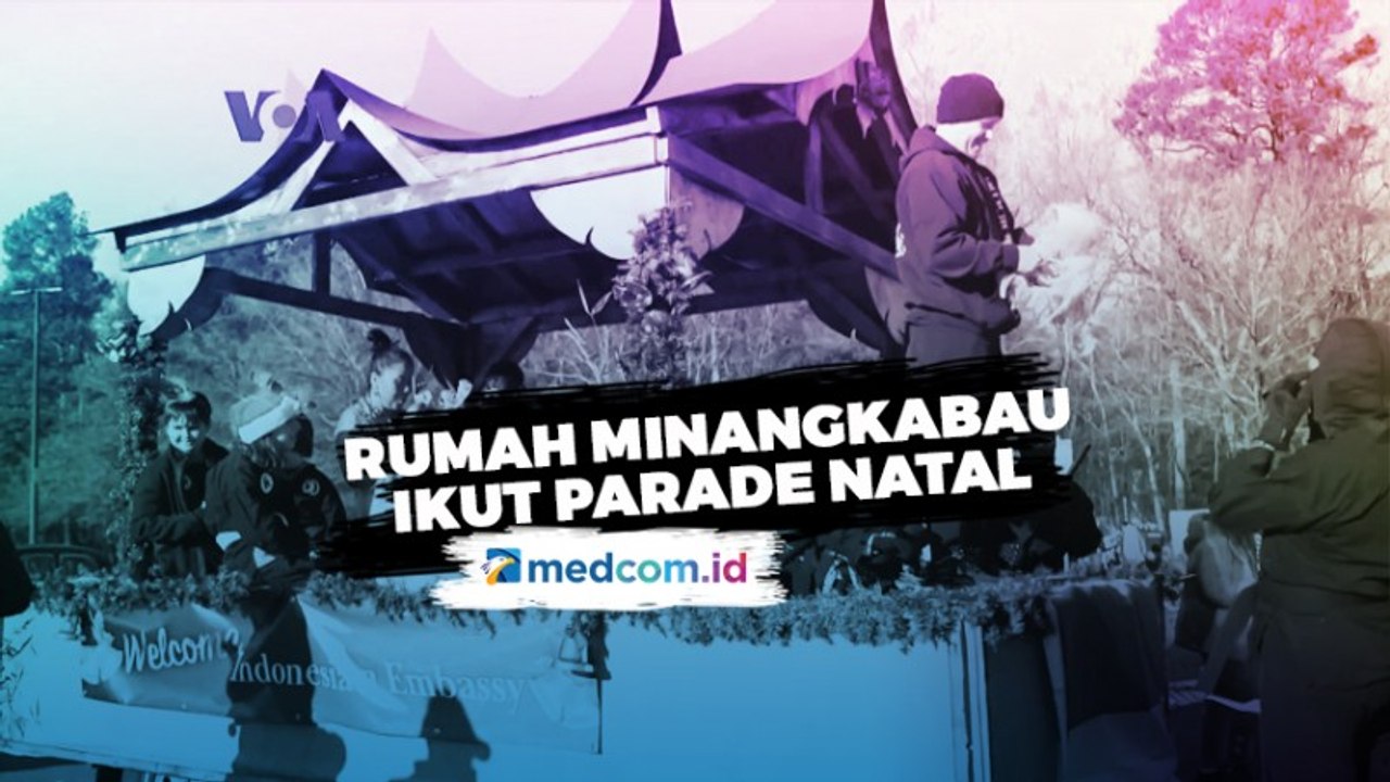 Rumah Minangkabau Meriahkan Parade Natal di Wil...