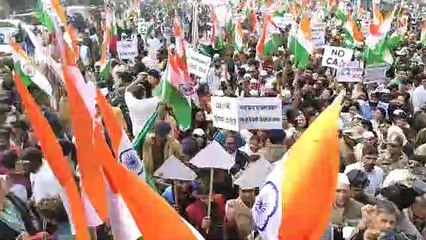 कांग्रेस की संविधान बचाओ न्याय शांति यात्रा