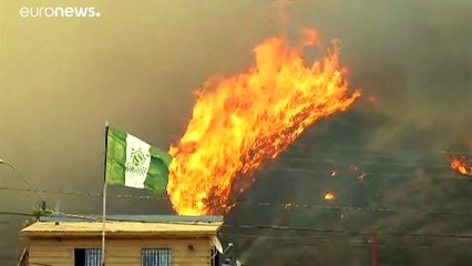 Chili : feux de forêt à Valparaiso