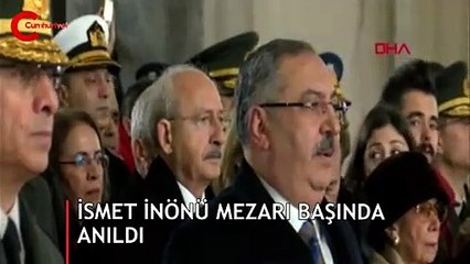 İsmet İnönü, ölümünün 46'ncı yıl dönümünde Anıtkabir'deki kabri başında anıldı