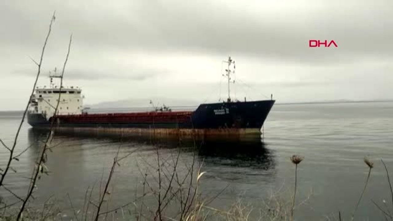 Tekirdağ şarköy'de kuru yük gemisi karaya oturdu
