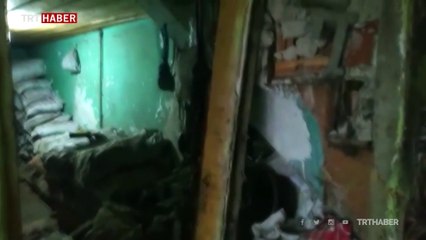 Çorum'da 2 evin üstüne düşen kaya parçaları hasara yol açtı