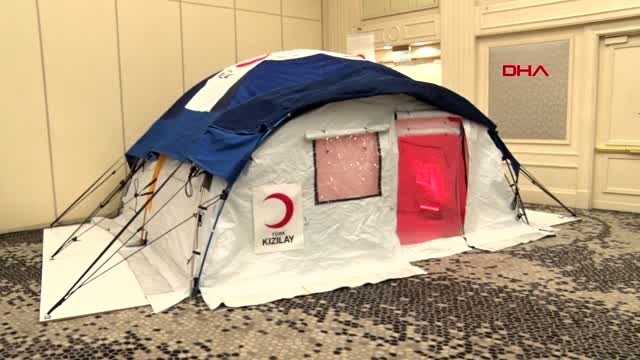 İstanbul türk kızılay'ı yeni çadırını tanıttı